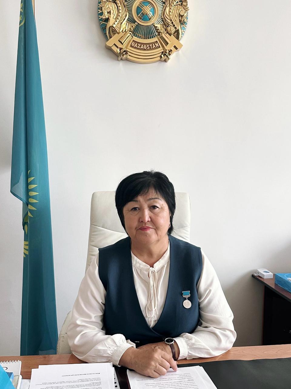 Мектеп- гимназия директоры Хасенова Галима Токишевнаның құттықтауы