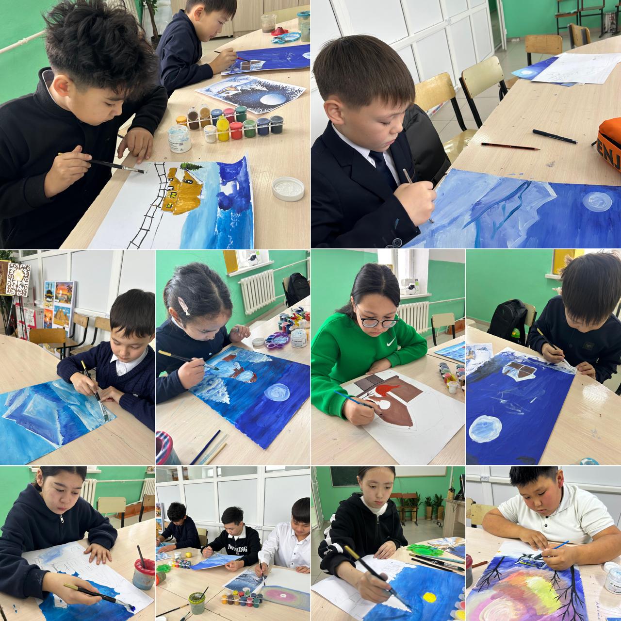 "Шығармашыл күн": "Қыс көрінісі" сурет байқауы